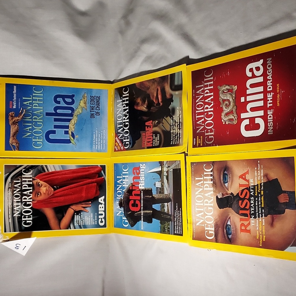 National Geographic Vintage Books Set of 6 #13